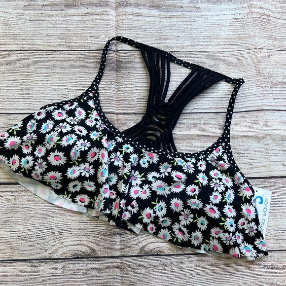 California Waves Other - Daisy High Neck Bikini Swim Top